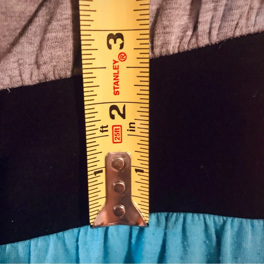 💝 Maurices Grey and Blue Strapless Dress, Women Size Extra Small - Picture 5 of 5